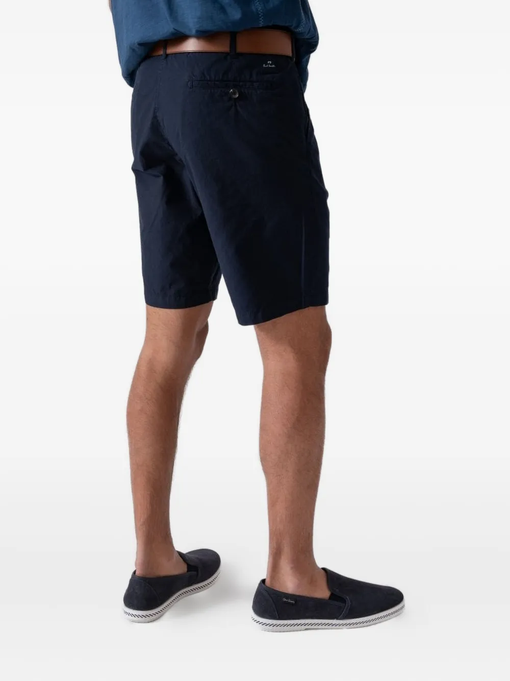 Ps By Paul Smith Cotton Shorts In Blue