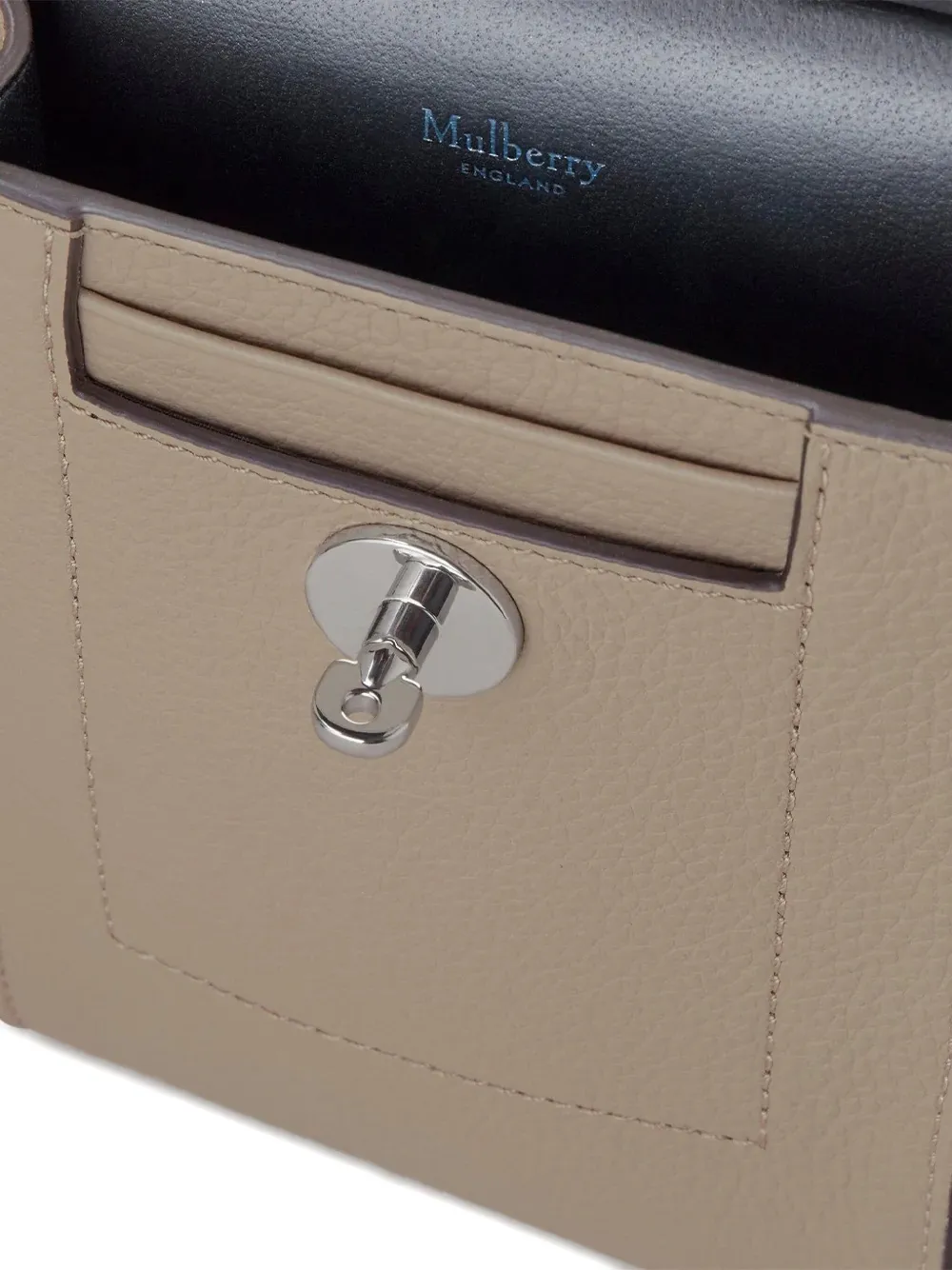 Mulberry Adjustable Leather Phone Bag In Neutral