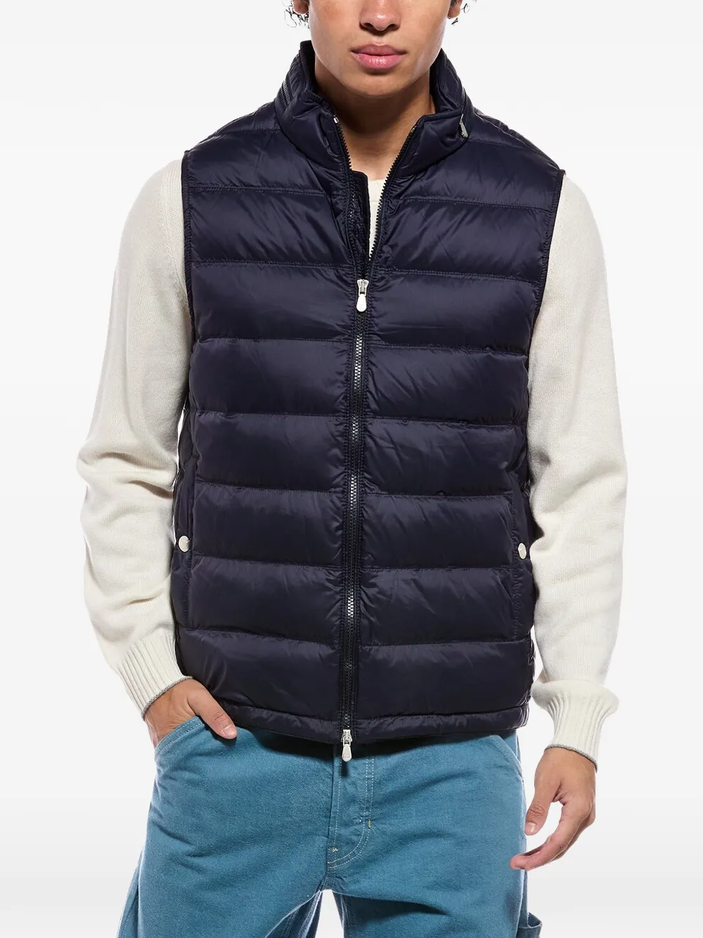 Brunello Cucinelli quilted gilet - Blue