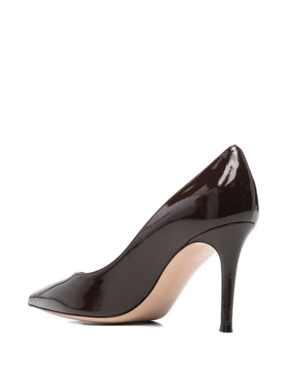 Gianvito Rossi 85 mm leren pumps Bruin