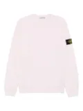 Stone Island logo-patch crew-neck sweatshirt - Pink