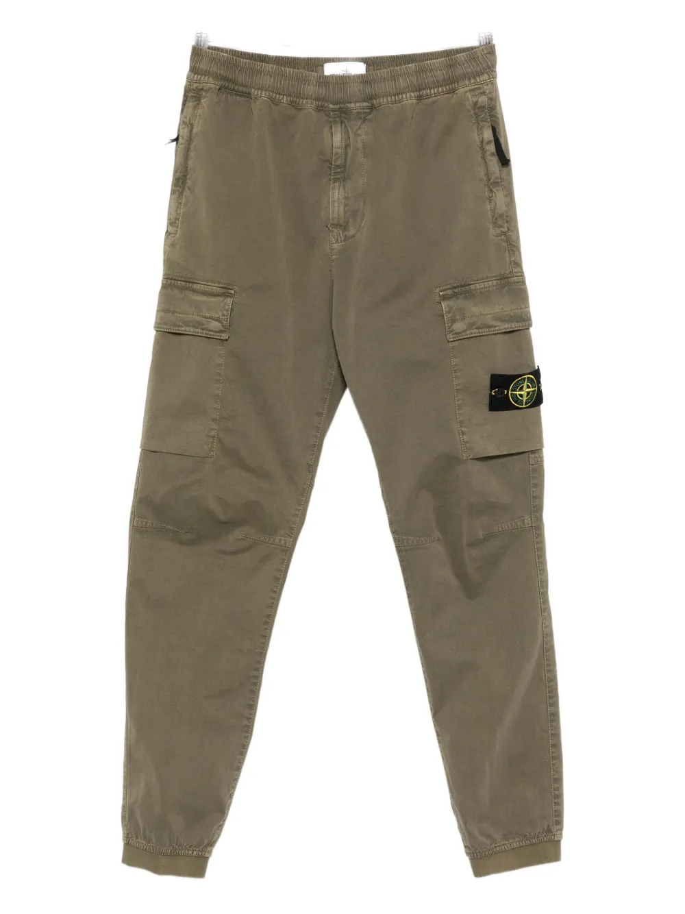 Stone Island cargo pocket elasticated trousers Groen