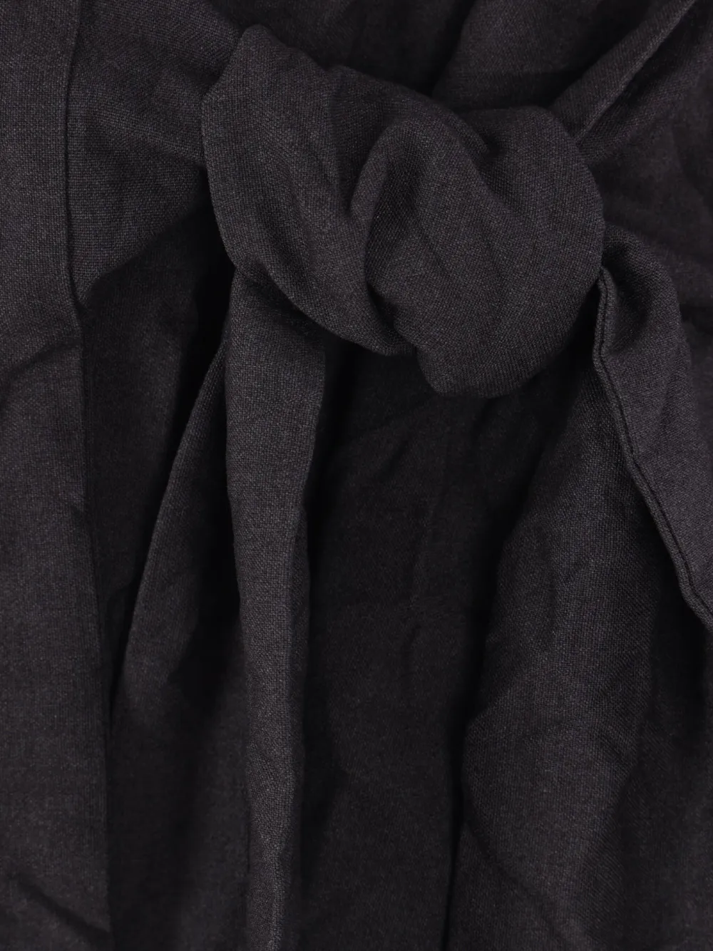 Maria Calderara Ruffled Tie-fastening Jacket In Black