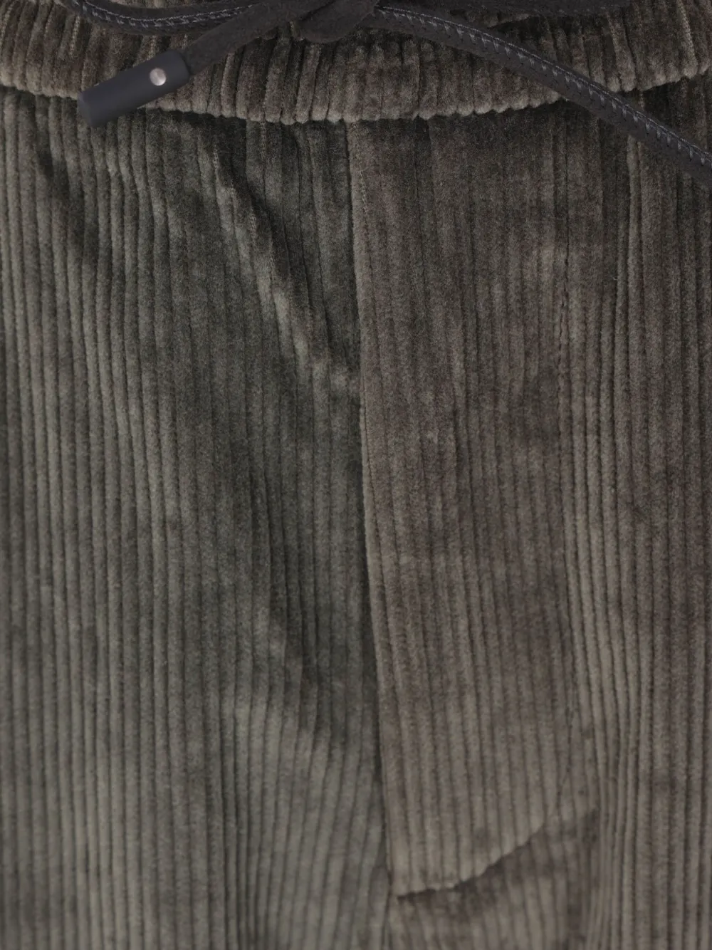 Sease Ribfluwelen broek met elastische tailleband Groen