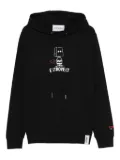 Iceberg graphic-print cotton hoodie - Black