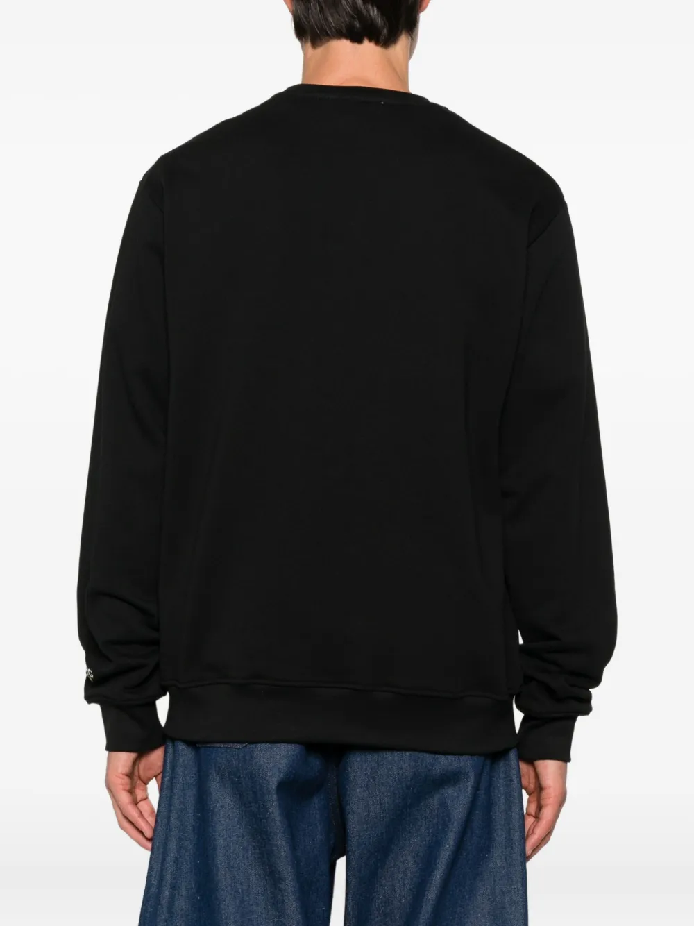 Iceberg bear-embellished crew-neck sweatshirt Zwart