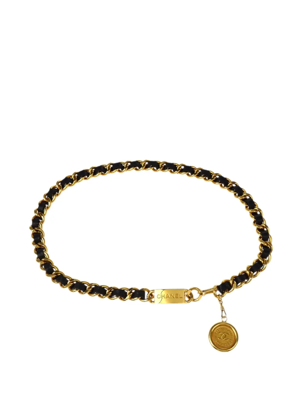 CHANEL Pre-Owned 1990-2000s chain medallion belt | Gold | Image 1