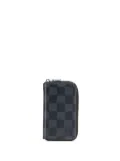 Louis Vuitton Pre-Owned 2019 Damier Graphite Vertical Zippy Purse coin pouch - Black