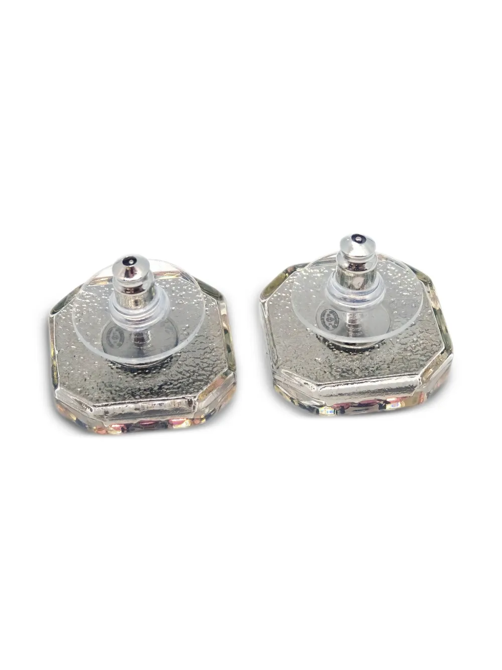 CHANEL Pre-Owned 2015 octagon earrings | Image 2