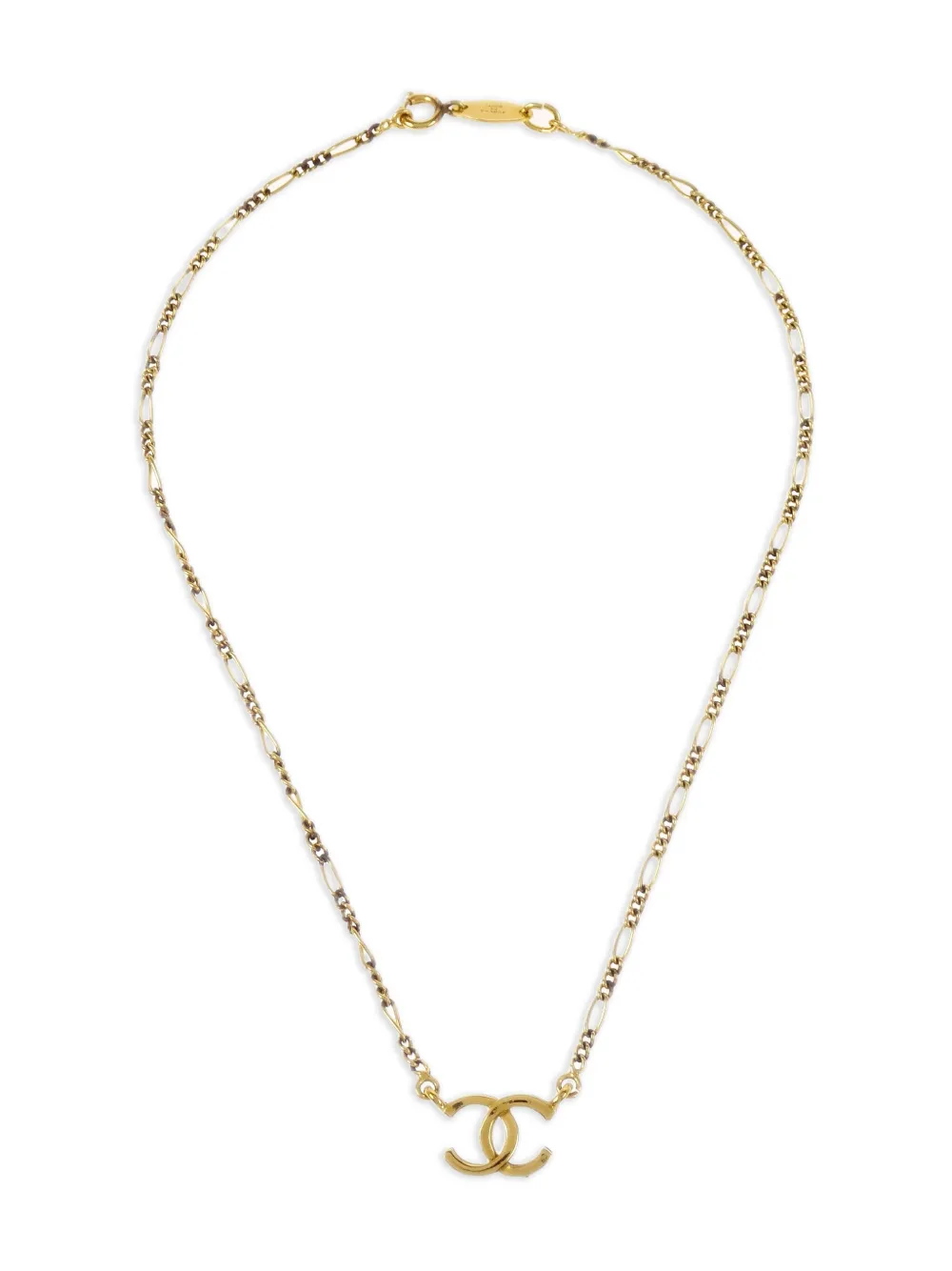 CHANEL Pre-Owned 1982 ココマーク ネックレス - ゴールドトーン CHANEL Pre-Owned 1982 ココマーク ネックレス - ゴールドトーン