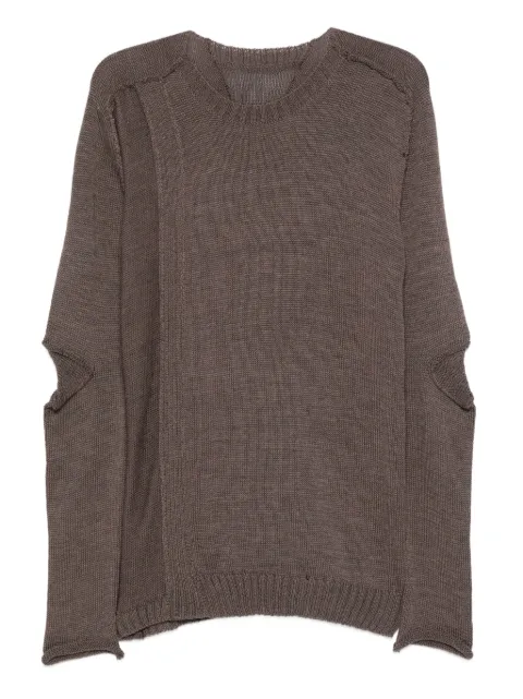 Masnada elbow-detail side-split sweater