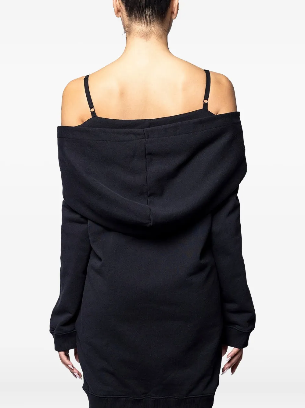 Maison Margiela Off-shoulder mini-jurk Zwart