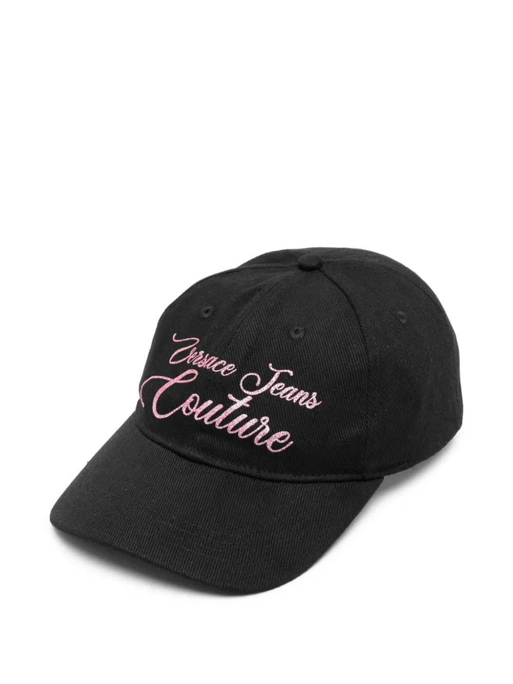 Versace Jeans Couture embroidered logo cap Zwart