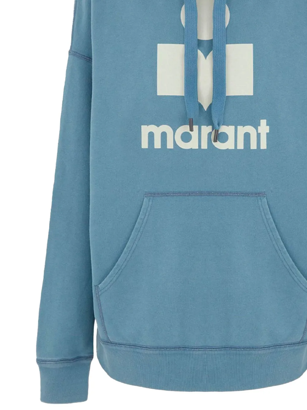 ISABEL MARANT logo-print hoodie Blauw