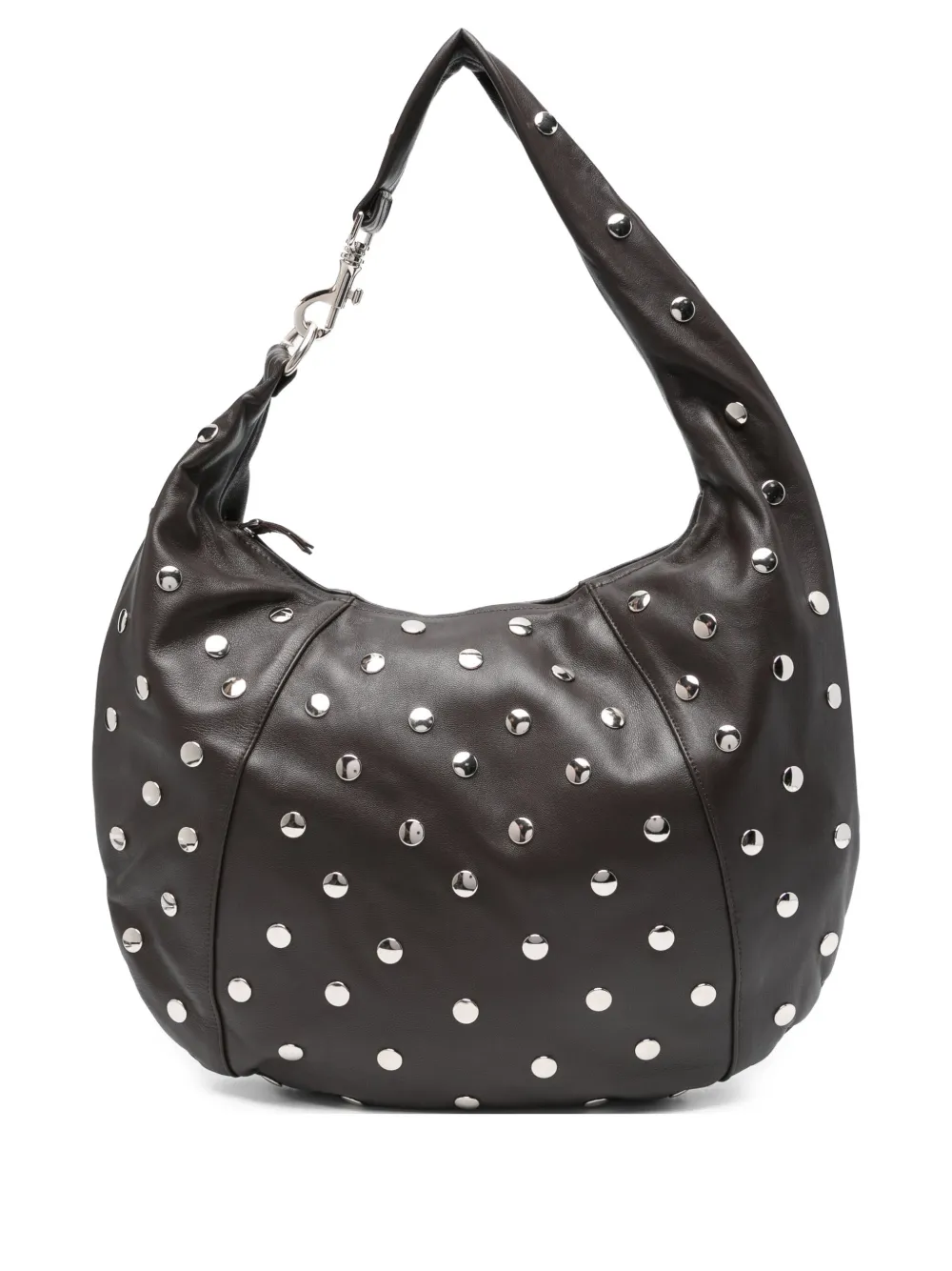 Gimaguas Paula stud-embellished shoulder bag - Marrone