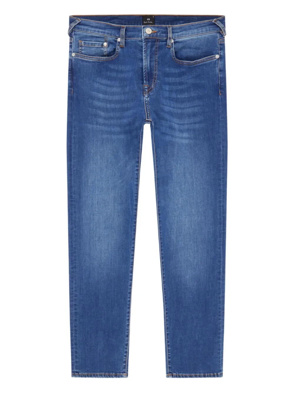 PS Paul Smith whiskering-effect jeans - ブルー PS Paul Smith whiskering-effect jeans - ブルー