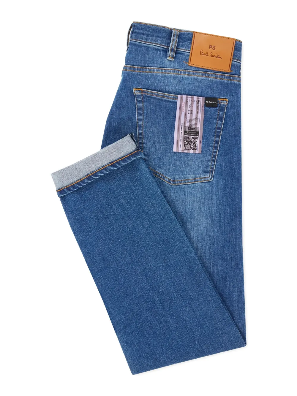 PS Paul Smith whiskering-effect jeans - Blauw