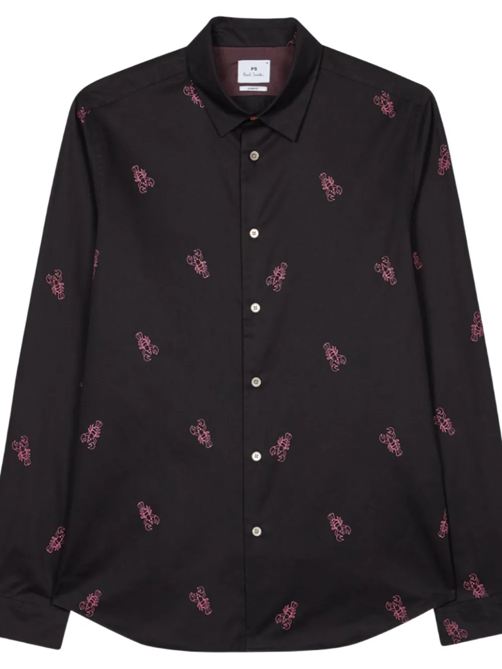 PS Paul Smith lobster-print shirt - Zwart