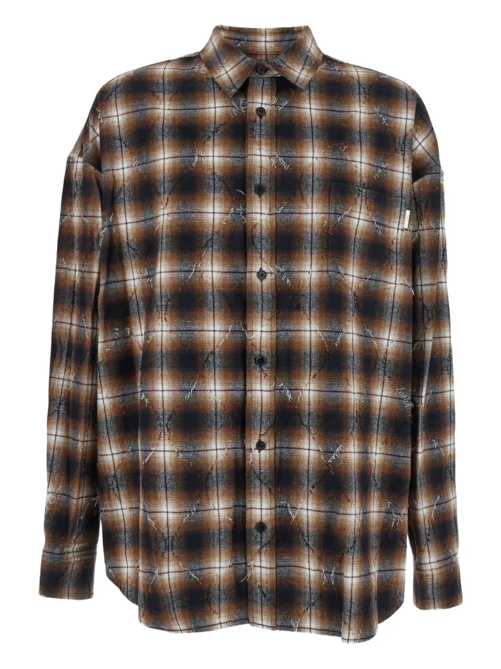 Juun.J chemise à manches courtes effilées | marron | Image 1