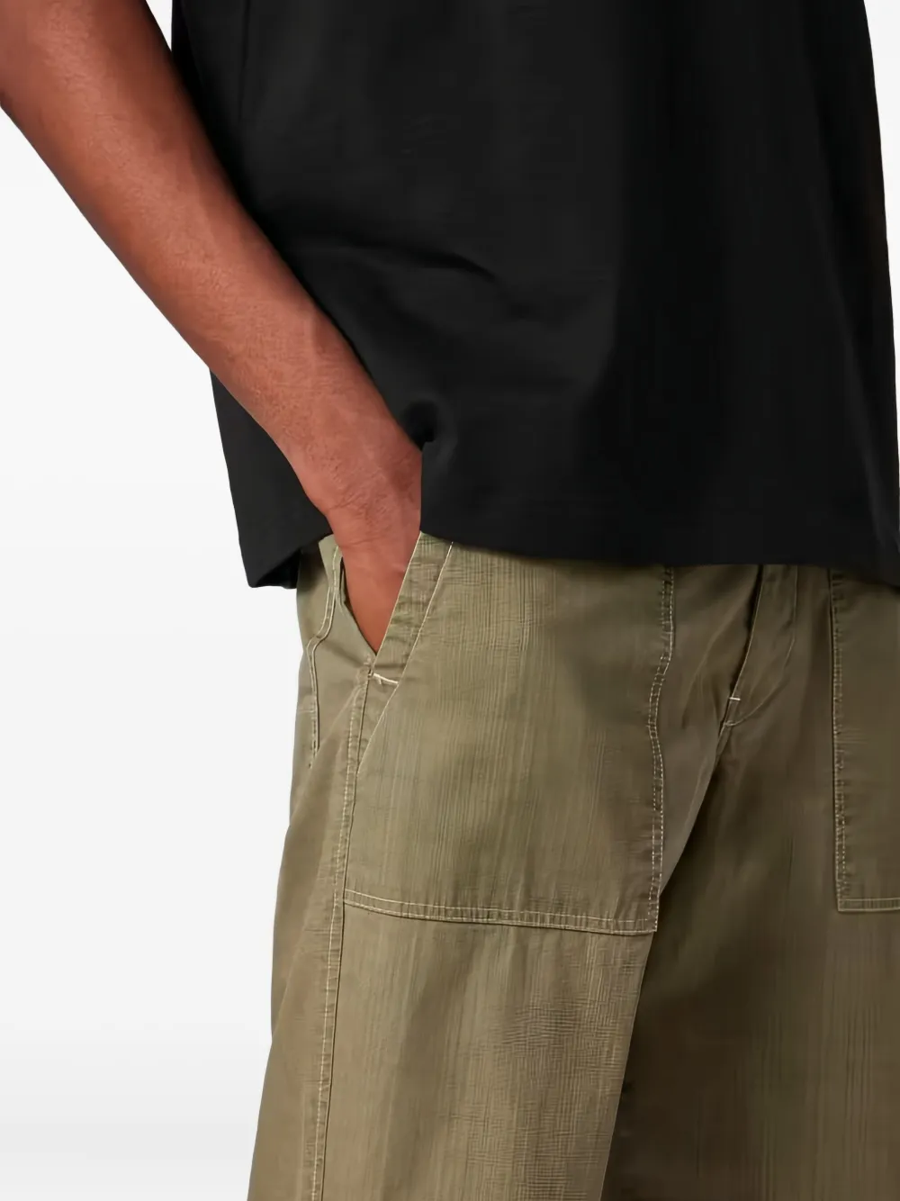 PS Paul Smith patch-pocket trousers - Groen