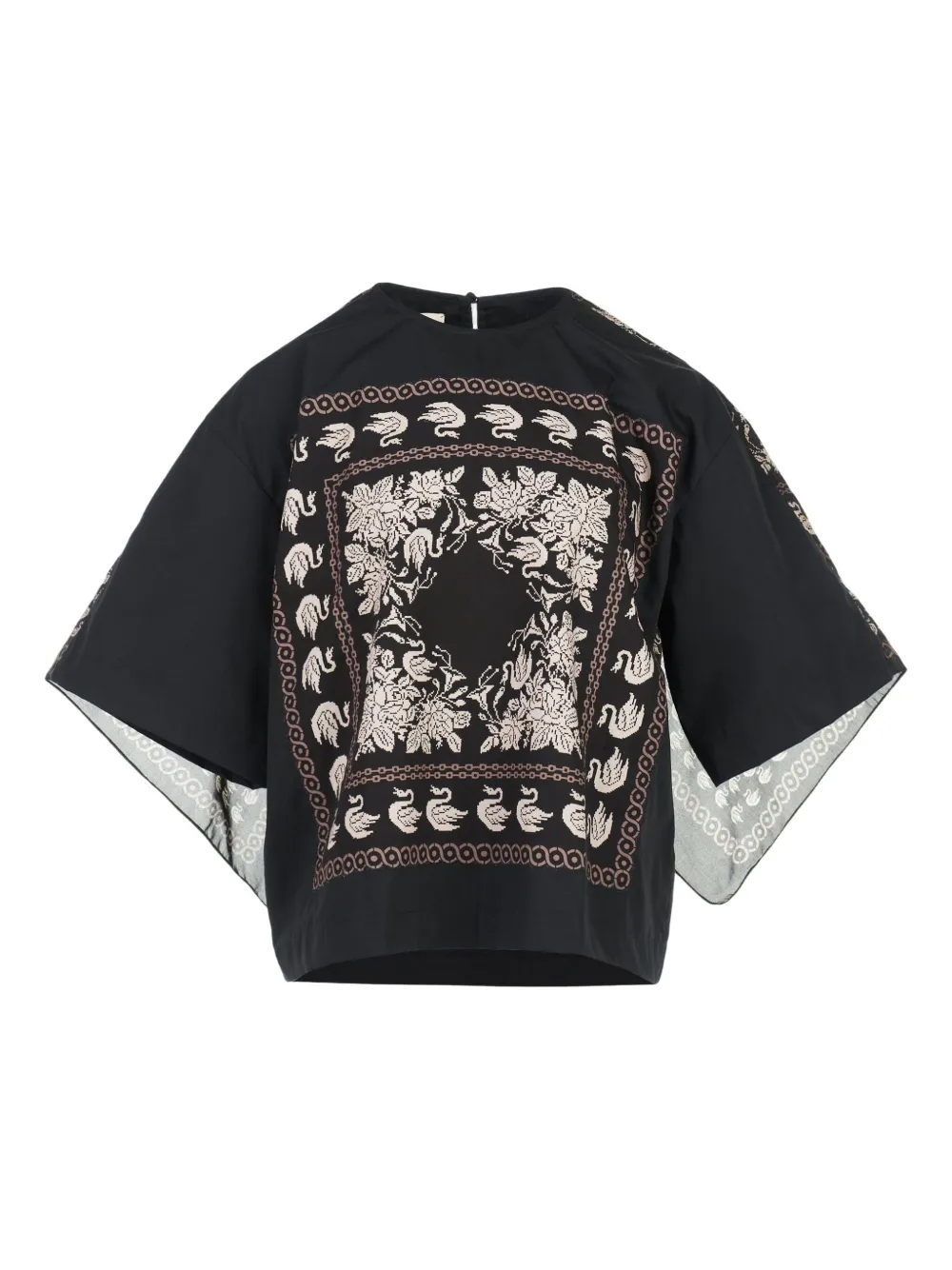 Biyan short-sleeves blouse | Black | Image 1
