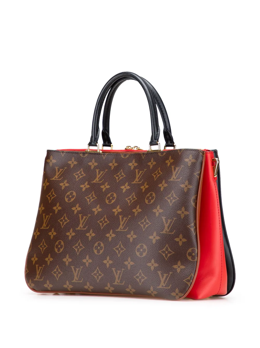 Pre-owned Louis Vuitton 2017 Monogram Millefeuille Satchel In Brown