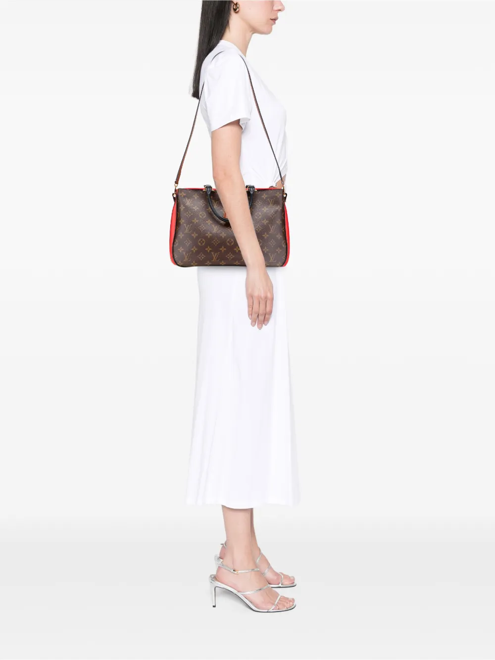 Louis Vuitton Pre-Owned 2017 Monogram Millefeuille satchel - ブラウン Louis Vuitton Pre-Owned 2017 Monogram Millefeuille satchel - ブラウン