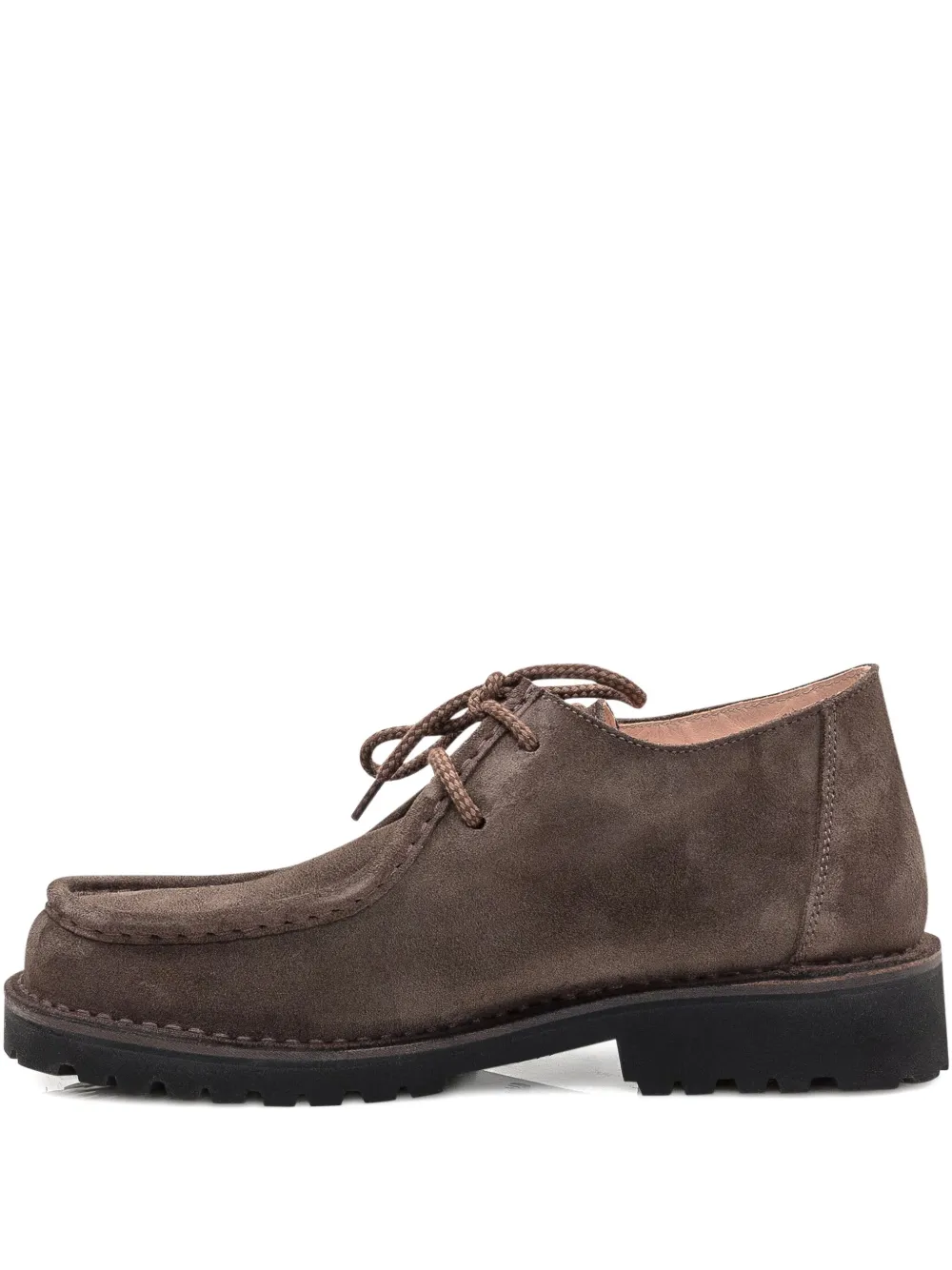 Astorflex lace-up suede loafers Brown