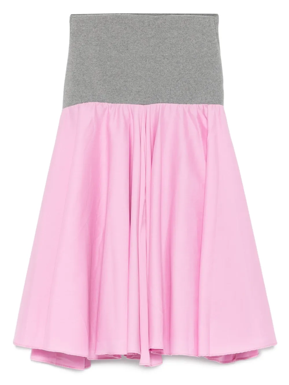 Gimaguas elastic-waist flared midi skirt | Pink | Image 1
