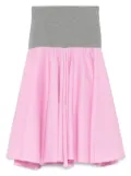 Gimaguas elastic-waist flared midi skirt - Pink