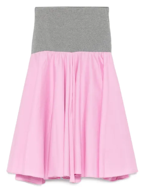 Gimaguas elastic-waist flared midi skirt