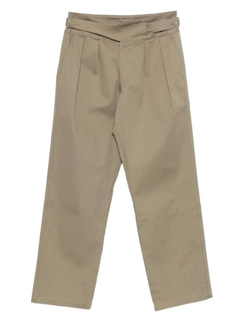 Gimaguas pleated belted trousers Groen