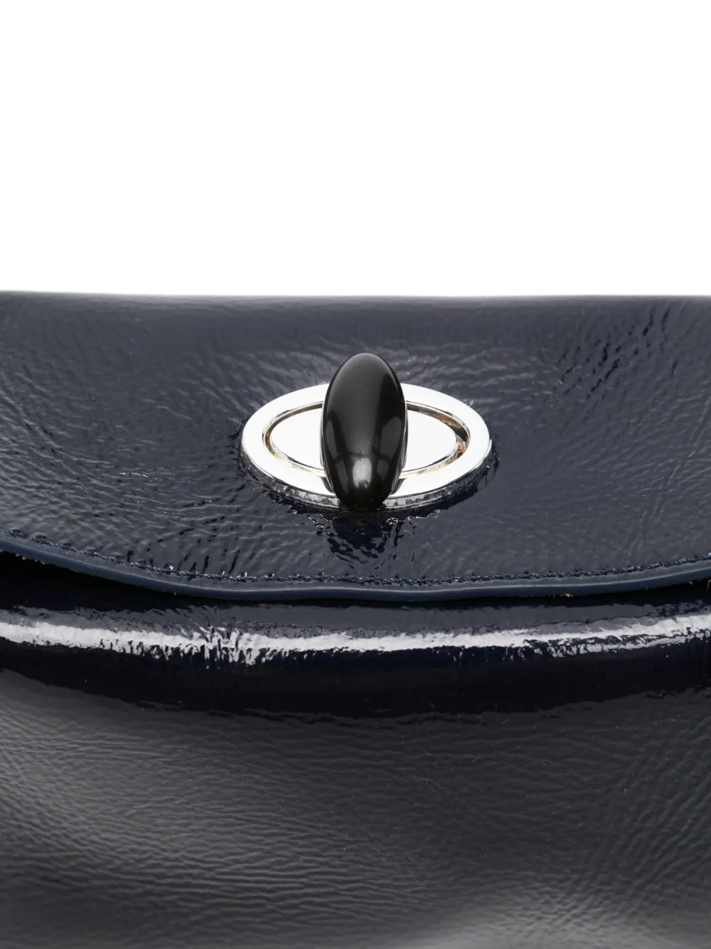 Christopher Esber Lakleren mini-shopper met draaislot Blauw