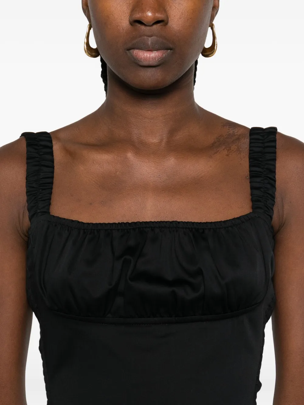 Gimaguas square-neck bodysuit Zwart