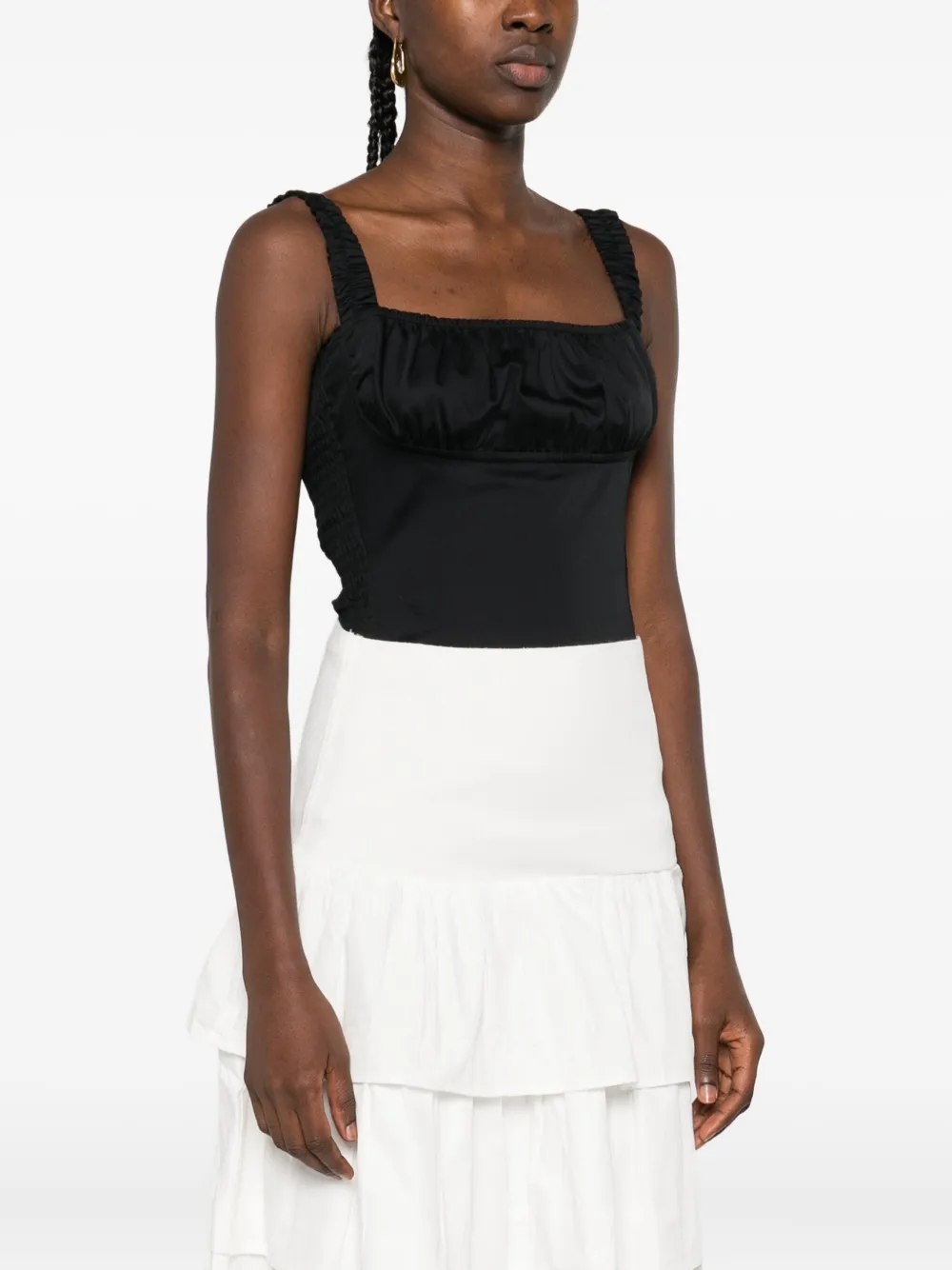 Gimaguas square-neck bodysuit Zwart