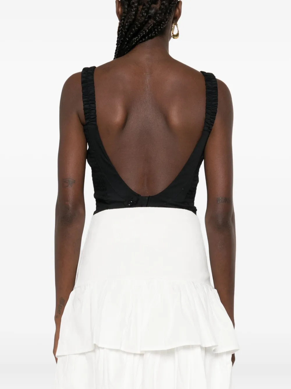 Gimaguas square-neck bodysuit Zwart