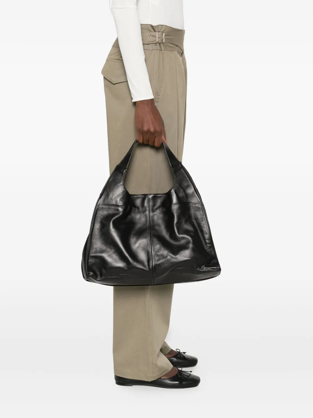 Gimaguas leather tote bag - Zwart