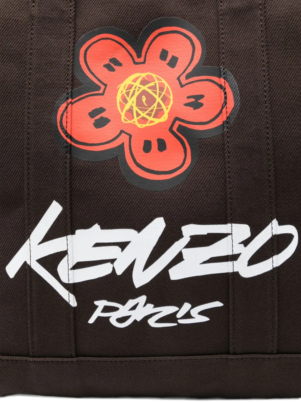 Kenzo x Futura 2000 Utility Boke flower-print tote bag Bruin
