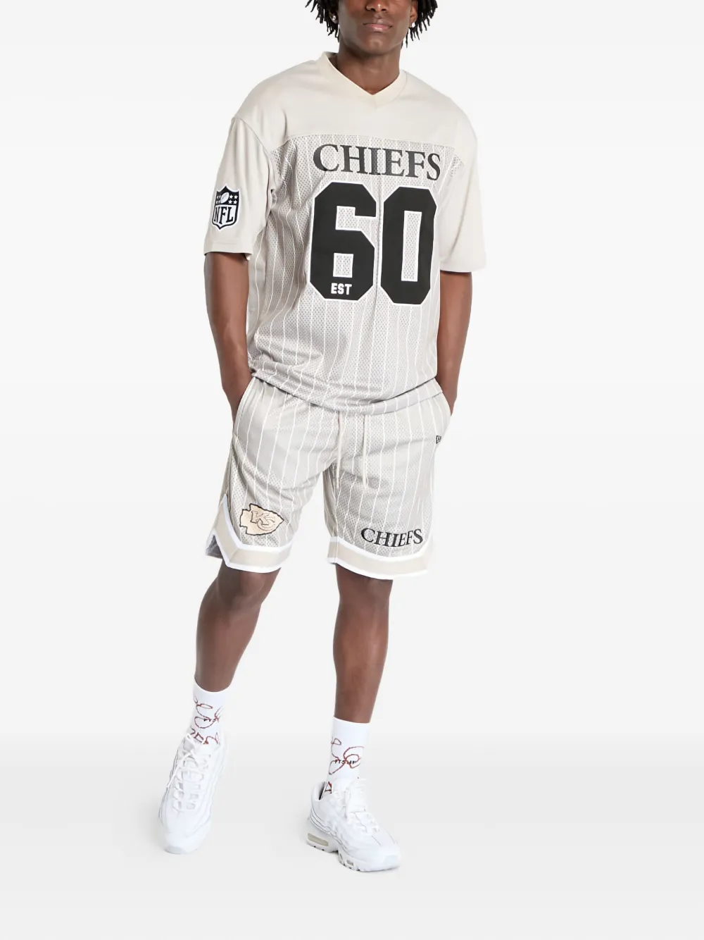 NEW ERA CAP Kansas City Chiefs NFL pinstripe track shorts | Track & Running Shorts | Image 2