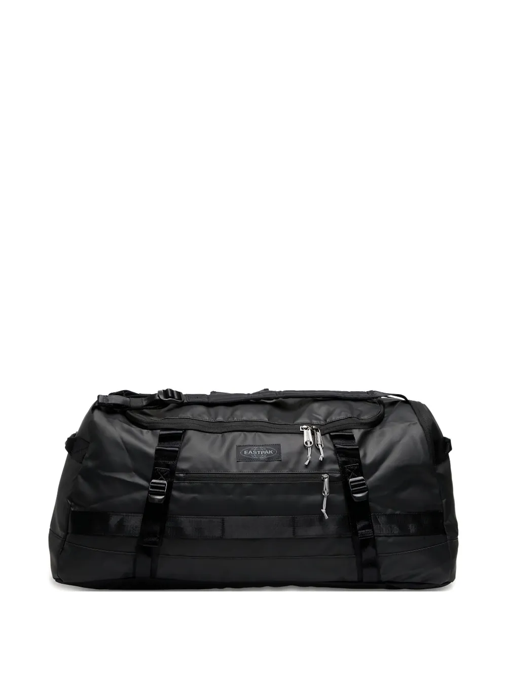padded logo-patch duffle bag