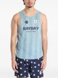 SAYSKY Stripe Combat singlet top - Blue