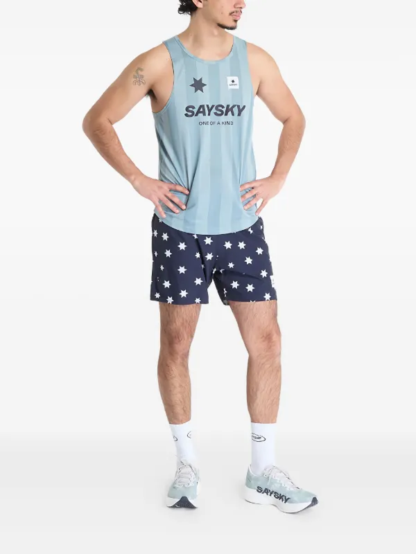 SAYSKY Stripe Combat Singlet Top | Blue | FARFETCH JO