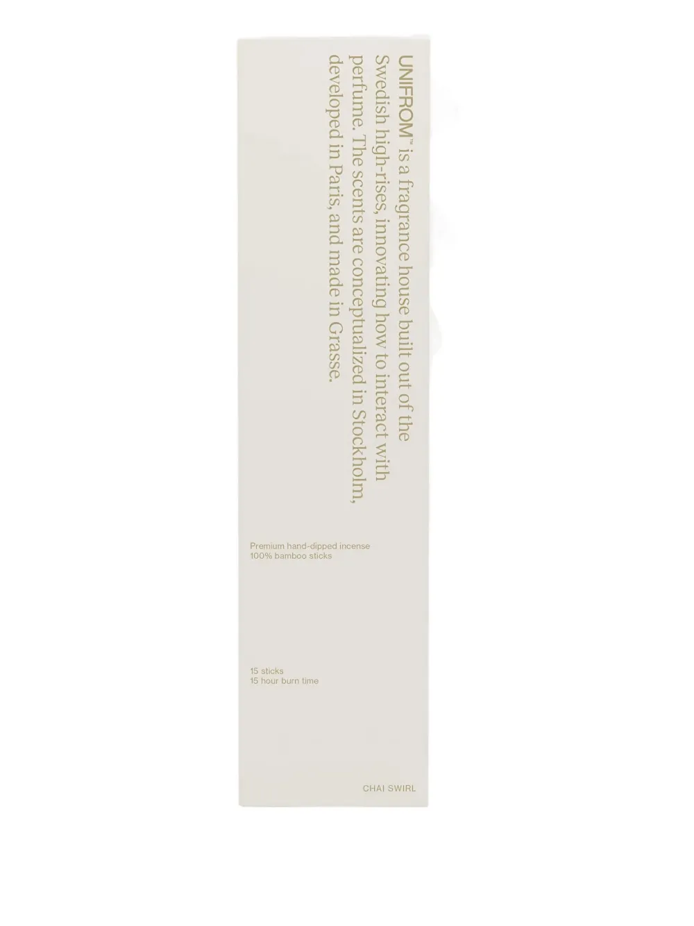 UNIF Chai Swirl incense (15un) | Brown | Image 1
