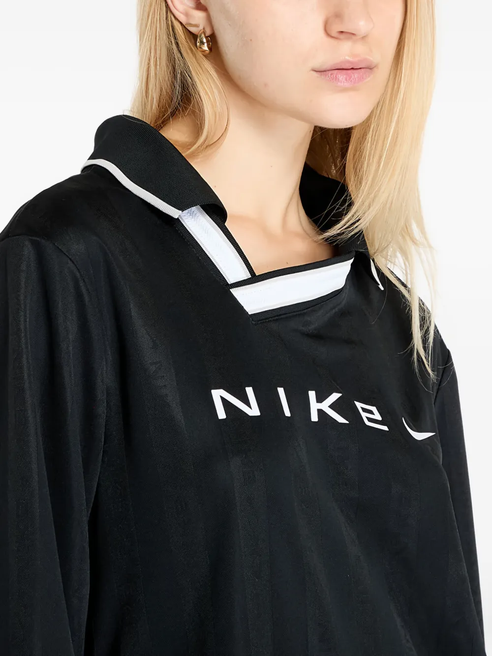 Nike Dri-FIT jacquard long-sleeves jersey Zwart