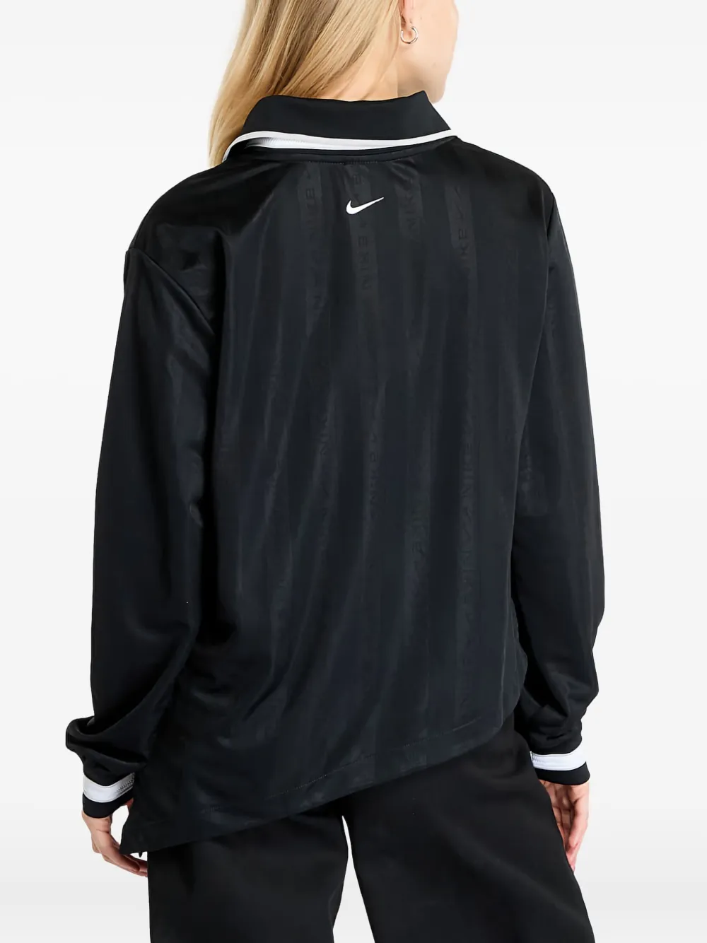Nike Dri-FIT jacquard long-sleeves jersey Zwart
