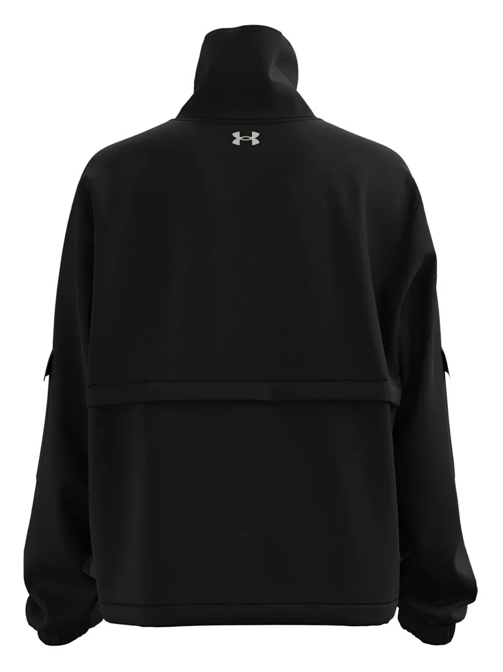 Under Armour Project Rock high-neck pocket jacket Zwart