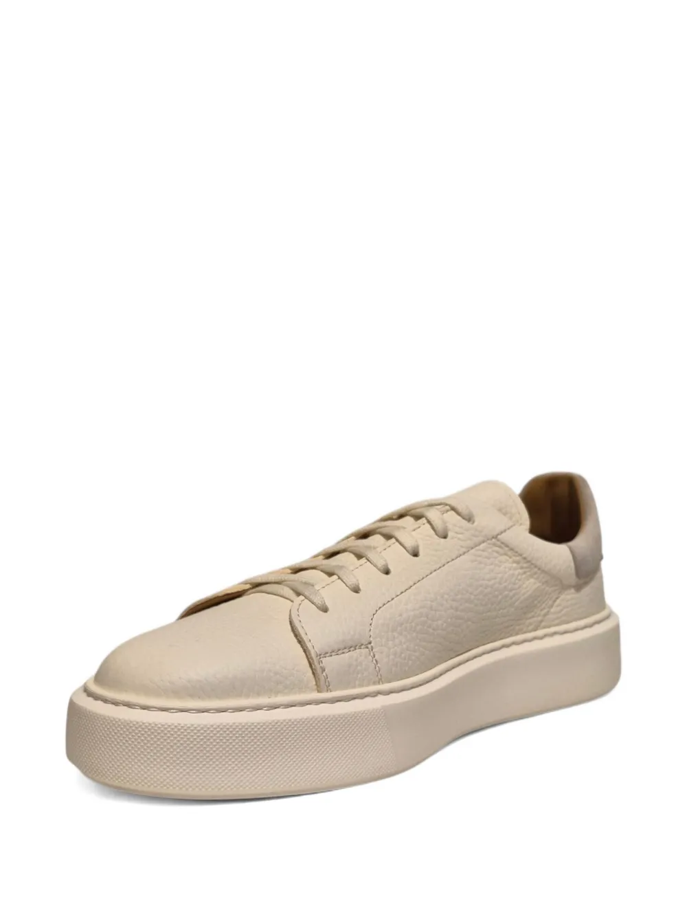 Henderson Baracco leather platform sneakers Neutrals