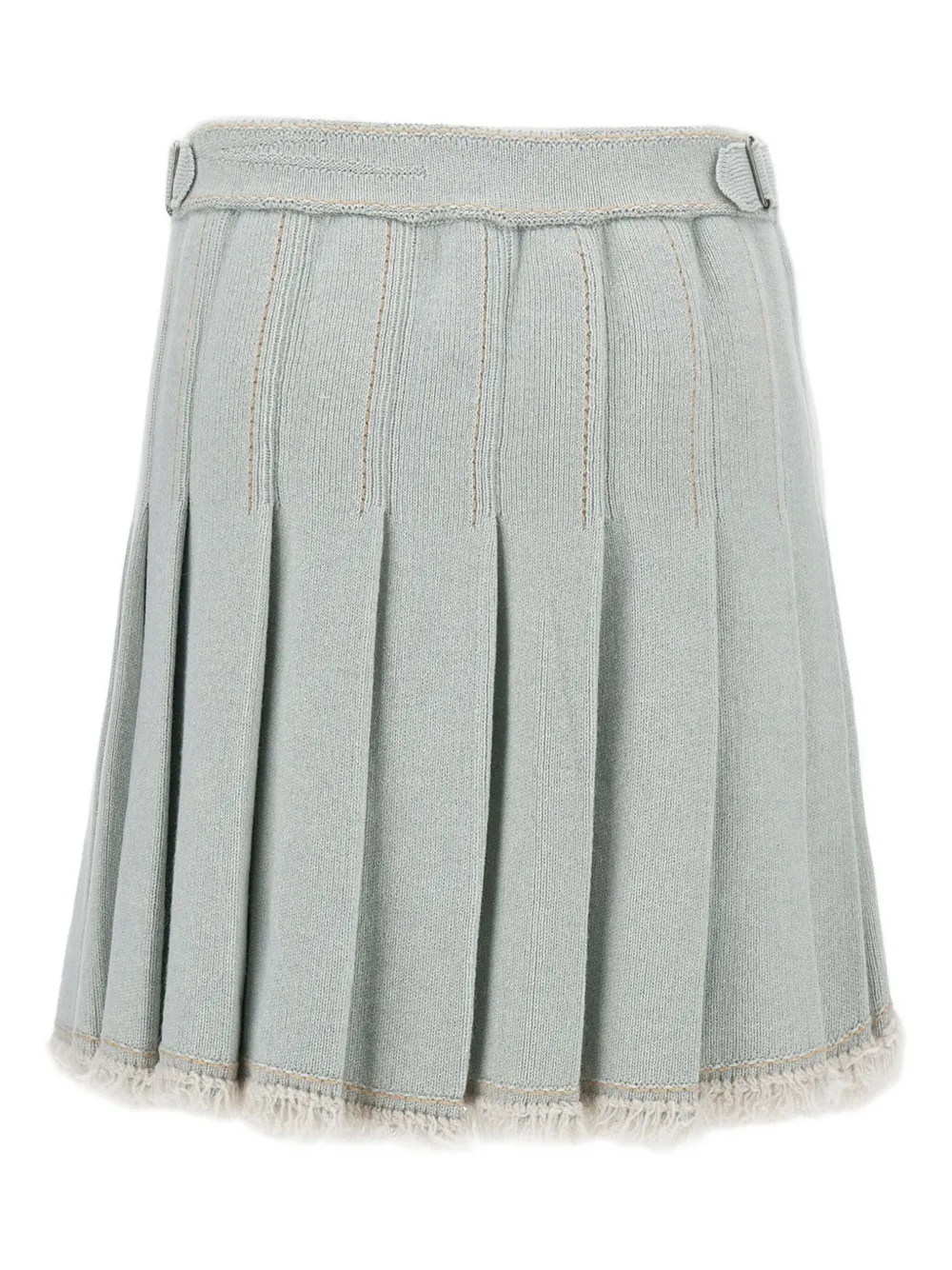 Barrie pleated buckled skirt - Groen