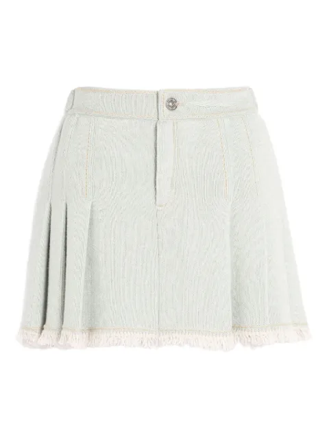 Barrie pleated buckled skirt