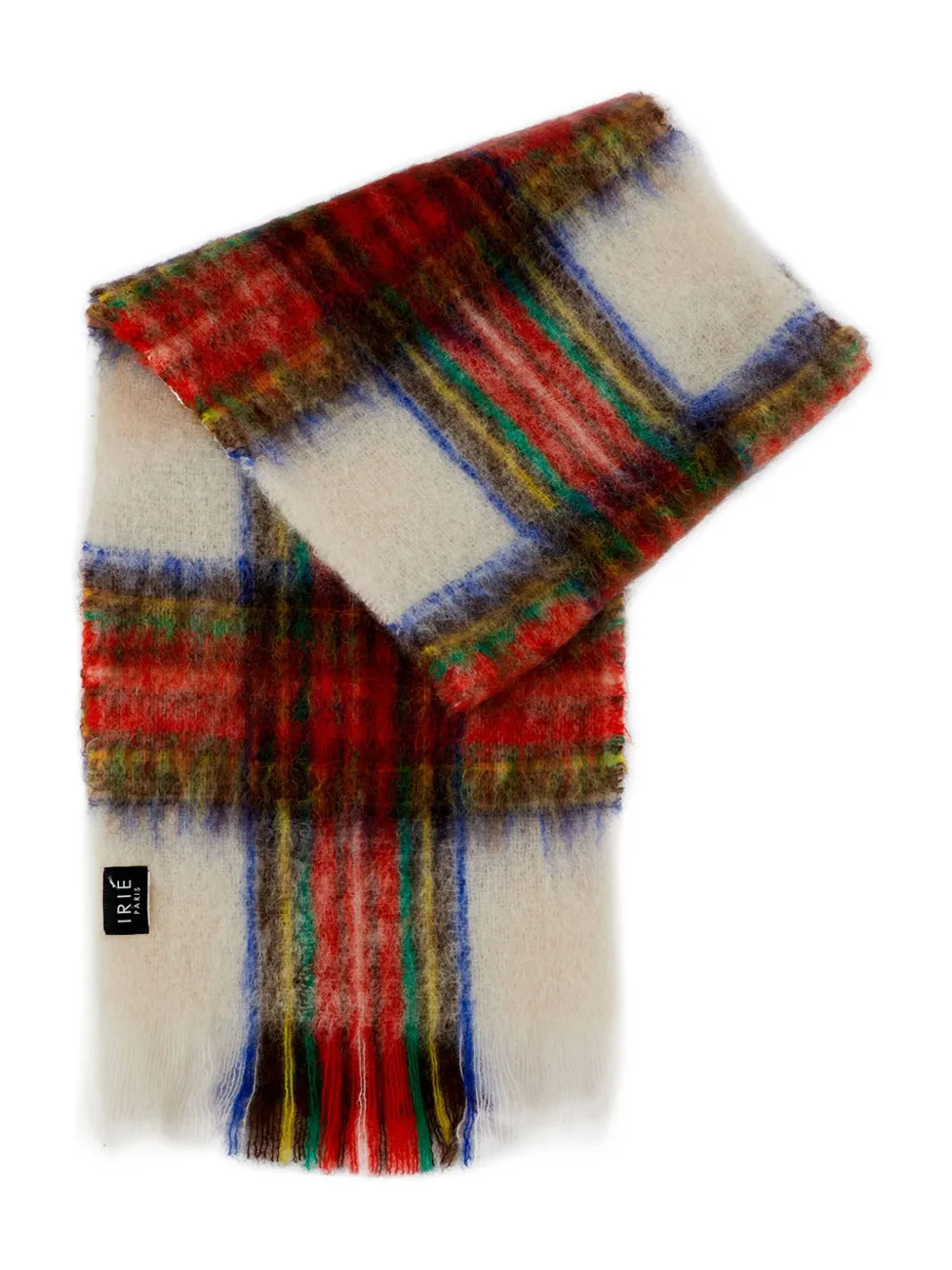 Irie' plaid-pattern scarf | White | Image 1